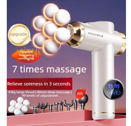 8th Generation 99-Speed 7-Ball Head Muscle Massager Deep Relaxation, Silent Operation, Efficient Professional Full-Body Massage Includes 9 Professional Massage Heads