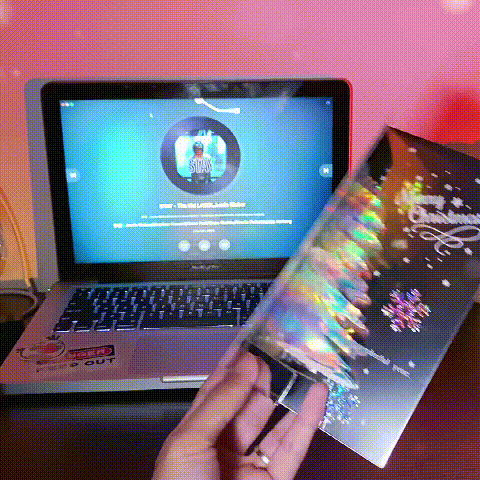 Christmas Tree 3D Pop-Up Card Merry Christmas Sparkling Fantasy Greeting Card Blessing Gift Party Invitation