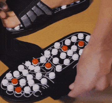 Acupressure Slippers Keeping use of foot massage tool can help to improve circulation and relieve lower back pain migraine foot pain due to plantar fasciitis arthritis neuropathy