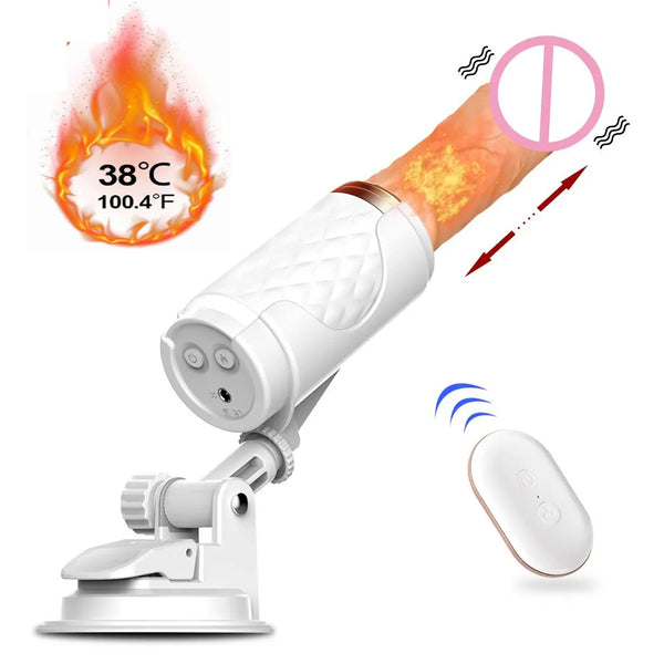 Telescopic Dildo Vibrator Automatic Up Down Massager G-spot Thrusting Retractable Pussy Vibrate Large Size Sex Toys for Women