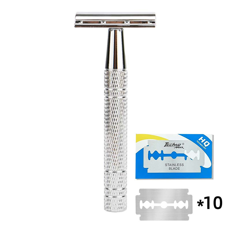 Classic Retro Double-sided Detachable Razor with 10Pcs Blades – dinoinbox