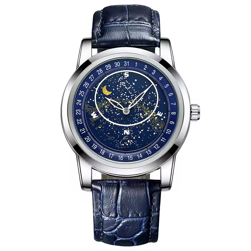 Sanda New Men's Luminous Quartz Watch Fashion Trend Rotating Dial