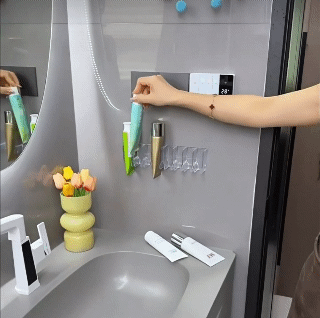 2Pcs Multiple Compartment Cosmetics Sorting Box Facial Cleanser Holder Large Capacity Bathroom Organizer