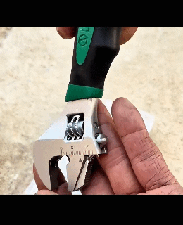 6/8 inch Short Handle Adjustable Wrench Adjustable Opening 2 in 1 Open-end Wrench Function Pipe Wrench Function