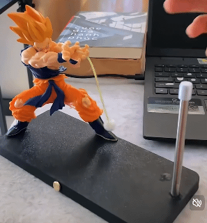 Dragon Ball Son Goku Night Light Anime Touch Kamehameha Magnetic Creative Desk Decoration Cool Model Doll