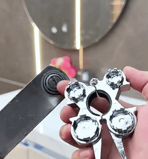 Alloy 12-in-1 Faucet Aerator Wrench - Universal Multi-Functional Kitchen & Bathroom Repair Tool for Valve Core Removal and Spout Installation