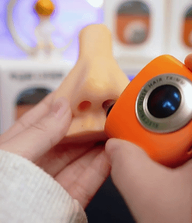 Nose Hair Trimmer Dual-Edge Blades Electric Portable Men Mini Nose Hair Trimmer USB Charging