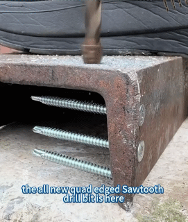 10Pcs High-Strength 4-Flute Serrated Eccentric Drill Bit Dry Drilling For Ceramic Tile/Glass/Marble Concrete Hex Skewed Head Drill Bit