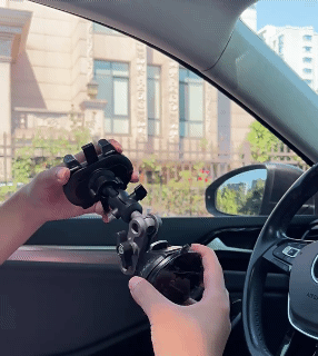 Premium Car Phone Mount Video Recording Universal Magic Arm Suction Car Phone Holder Mount Windshield Window Glass Vlog Shooting 360° Universal Adjustable