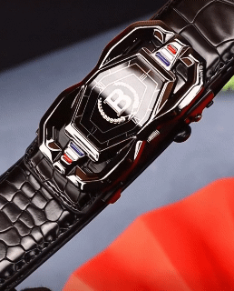 Premium Paul Men's Leather Belt Crocodile-Patterned Automatic Buckle Casual Leather Waistband 120cm/130cm