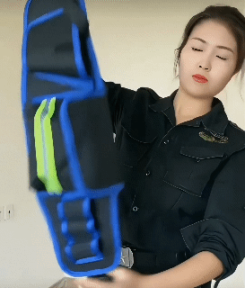 Multi-Functional Tool Belt Bag | Electrician's/Carpenter's Canvas Nail Bag | Reinforced Waterproof Oxford Cloth Tool Bag | Men's Utility Waist Bag | Suitable for Maintenance, Installation & Renovation