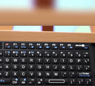 Mini Bluetooth Keyboard,Touchpad Mouse 2.4GHz Wireless Keyboard Touchp ...