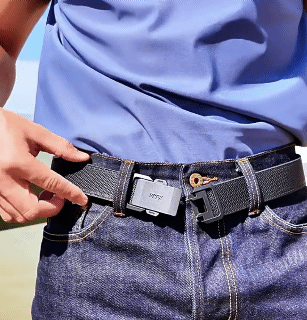 Men's Elastic Tactical Waist Belt with Alloy Double-Pin Buckle Men's Canvas Belt with Nylon-Woven Elastic Waistband Casual Versatile Automatic Buckle Trouser Belt 120cm Fully Adjustable Length Hole-Free Design