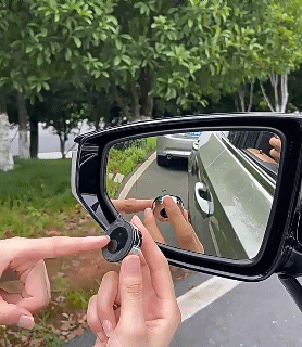 2Pcs Car Rearview Mirror Small Round Mirror 360° Panoramic Wide-Angle Suction Cup Blind Spot Reversing Mirror Explosion-Proof Frame HD Waterproof Anti-Detachment Upgraded Version