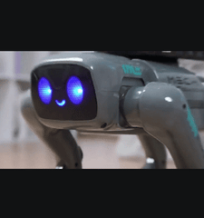 Intelligent Bionic Mechanical Dog Electric Remote-Controlled Robot Toy AI Mobile Programming Boy's Birthday Gift 30cm Large Size with Dual Battery Life Programmable Robot