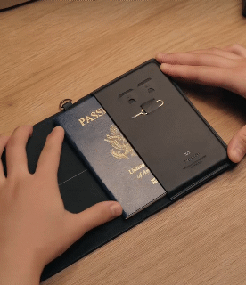 Premium RFID-Blocking Travel Document Organizer and Protective Case