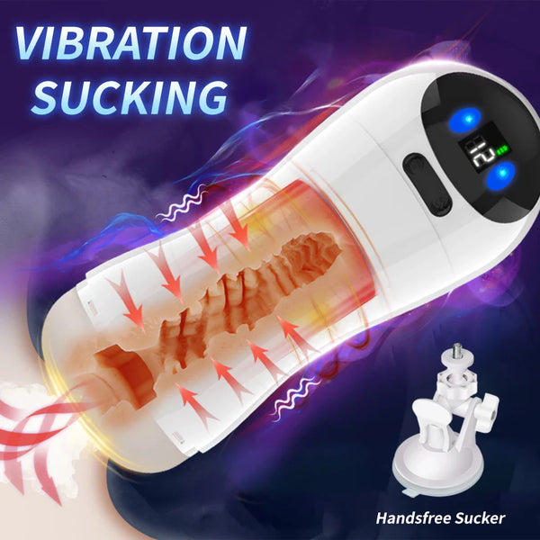 Automatic Sucking Vibrator Male Masturbator Vagina Sucker Masturbation for Men Oral Sex Blowjob Machine Pussy Sex Toys for Men