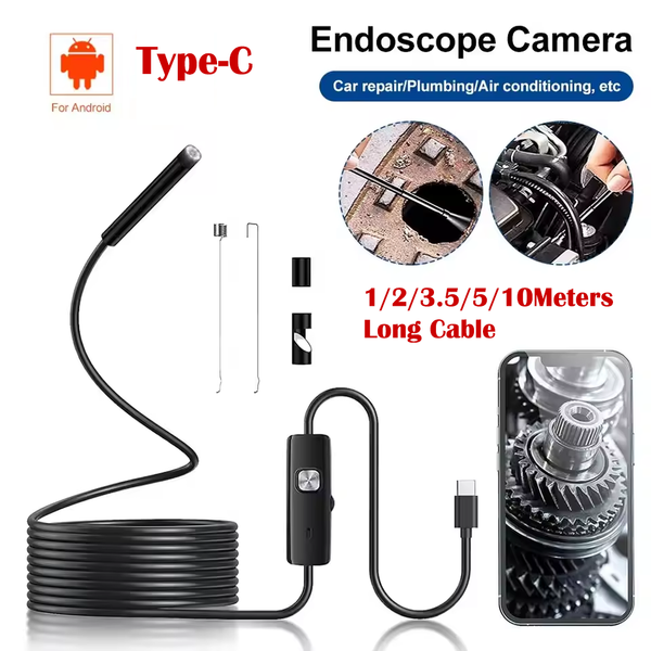 New Type-C Direct Connection HD 7mm Endoscope Industrial Endoscope Android Mobile Phone Waterproof Endoscope