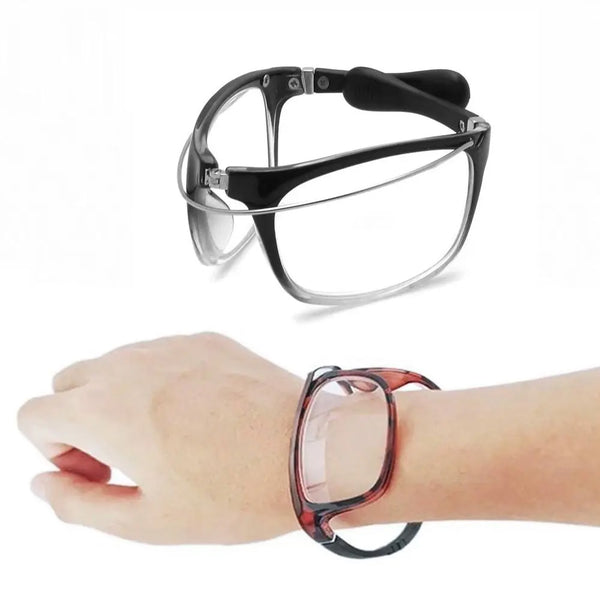 Wrist Folding Anti-blue Light Reading Glasses Women Men Portable Presbyopia Hyperopia Eyeglass