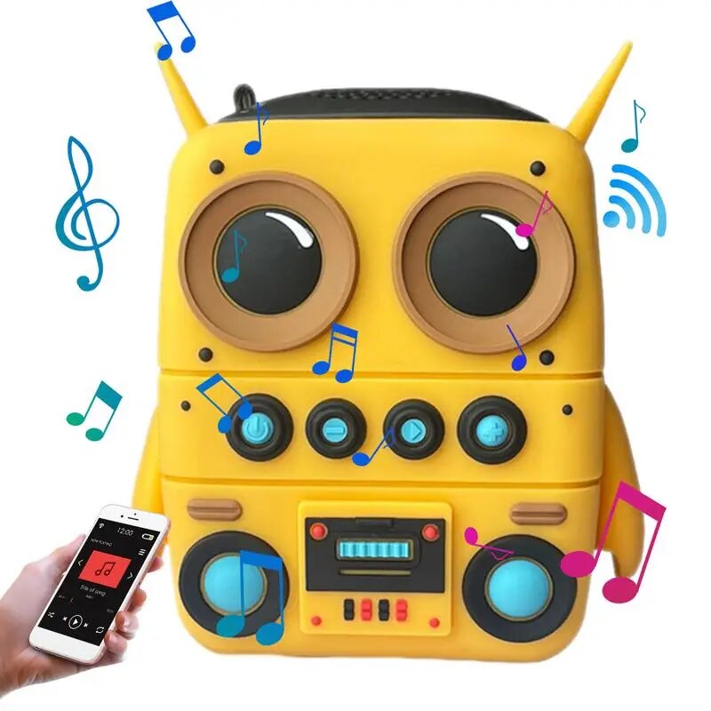 Minion Shape Speaker Cute Speaker Portable Waterproof Mini Wireless Speaker Battery Powered Outdoor Cartoon Speaker