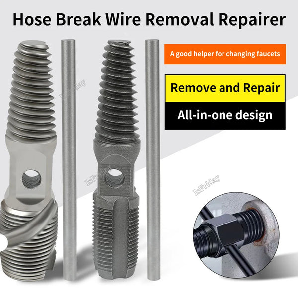 2 in 1 Screw Extractor Thread Repair Taps Set Damaged Water Pipe Broken Bolt Screws Remover Tools Faucet Valve Thread Repair Taps