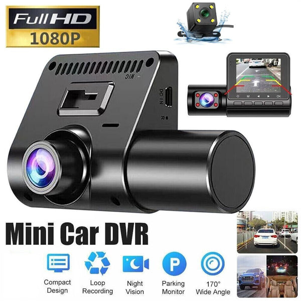 3 LENs Car Camera HD 1080p Dashcam DVR Recorder Dash Cam Auto Rear View Camera Car Cam Mirror Recorder
