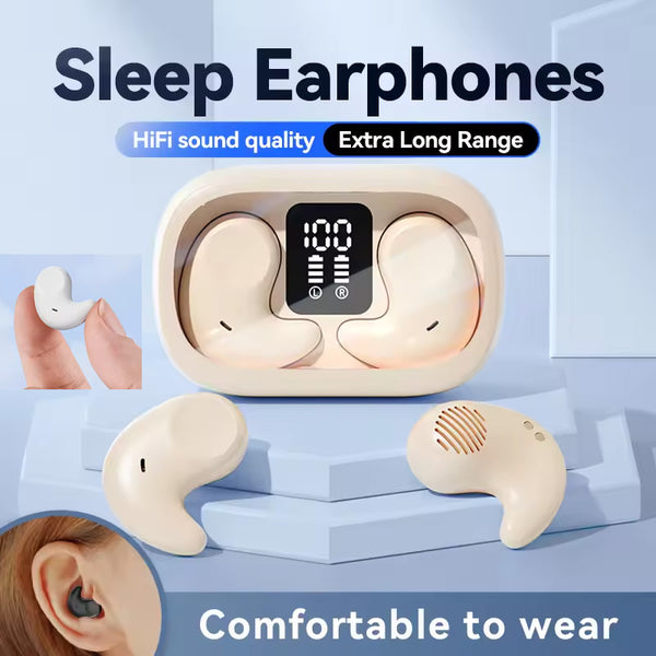 Wearing Invisibility Ultra Thin Mini Sleep Invisible Earphone Bluetooth 5.3 Wireless Headphones TWS In Ear Sports Headset Waterproof With Mic
