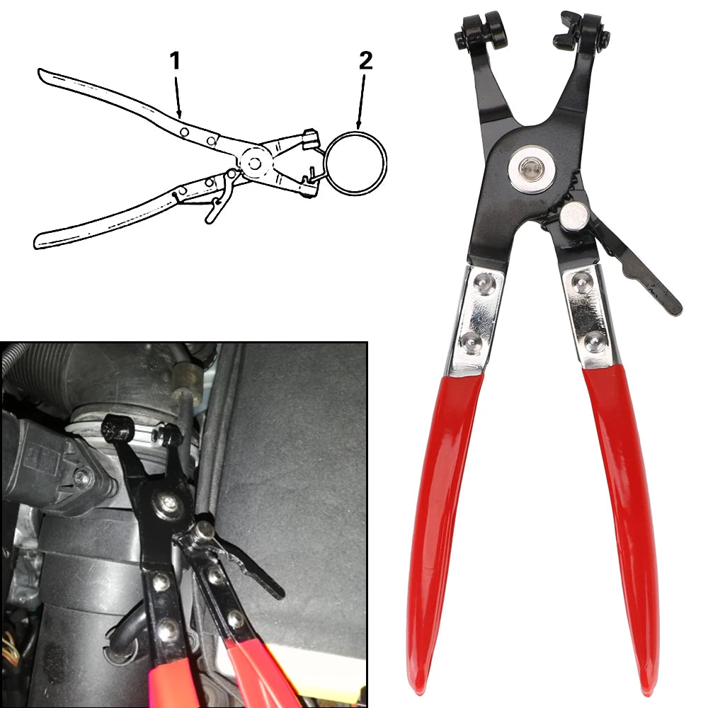 Hose Clamp Pliers Car Water Pipe Removal Tool for Fuel Coolant Hose Pipe Clips Thicker Handle Enhance Strength Comfort