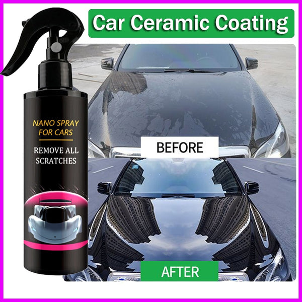 120ml Ceramic Coating Spray for Cars Paint Mirror Shine Crystal Wax Spray Nano Hydrophobic Anti-fouling Auto Detailing Car Cleaning