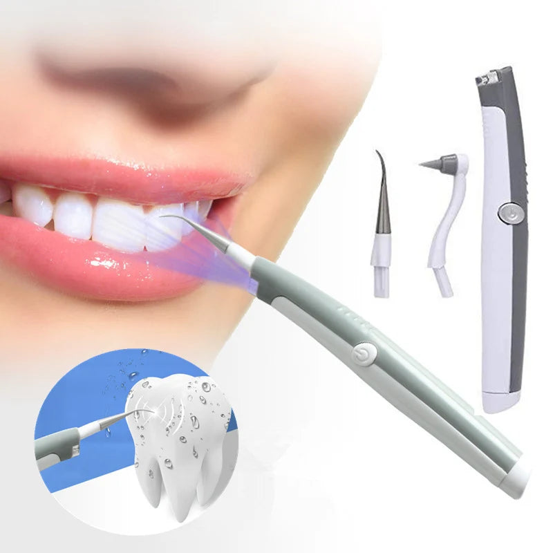 Portable Ultrasonic Tooth Cleaner Dental Calculus Remover Dental Water Spray Teeth Whitening Remover Stains Teeth Polisher