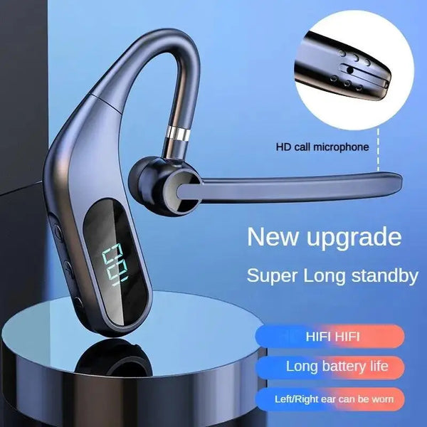 Bluetooth Headset with Microphone Digital Battery Display Noise Cancellation HIFI Sound Quality Comfortable In-Ear Business Headset