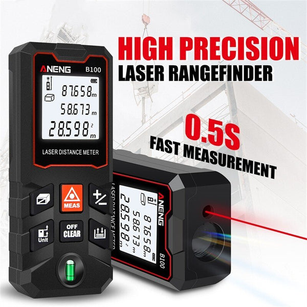 Large Screen Laser Rangefinder 40M Laser Distance Meter High-Precision Infrared Measuring Instrument Electronic Ruler