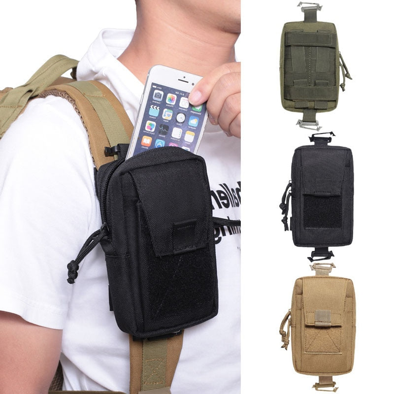 Molle Tactical waist Bag Outdoor Emergency edc pouch Phone Pack
