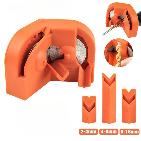 Multipurpose 2-16mm Dull Drill Bit Grinding Sharpener Drill Bit Sharpener Drill Polishing Wheel Diamond Hand Drill Sharpening Portable Tool