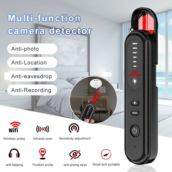 New Detector Infrared Camera Protective Alarm Multi-function Mini Wireless Wifi Tester Gps Signal Device Scanner Detector T01