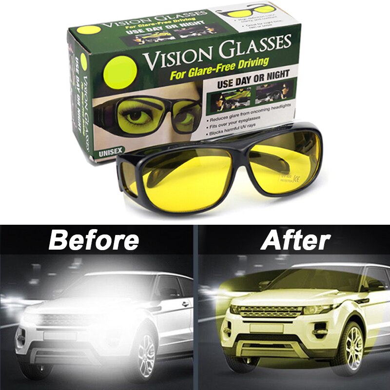 2023 Night Vision Anti-Glare Sunglasses Car Night Driving Glasses Driver Goggles Unisex Sun Glasses UV Protection Sunglasses