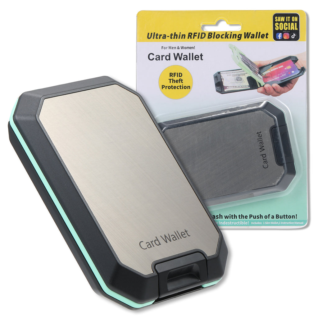 RFID Blocking Secure Wallet Fashion Unisex Slim Secure and Crush Resistant Wallet ID Credit Card Holder Business Name Card Case Pocket Wallet