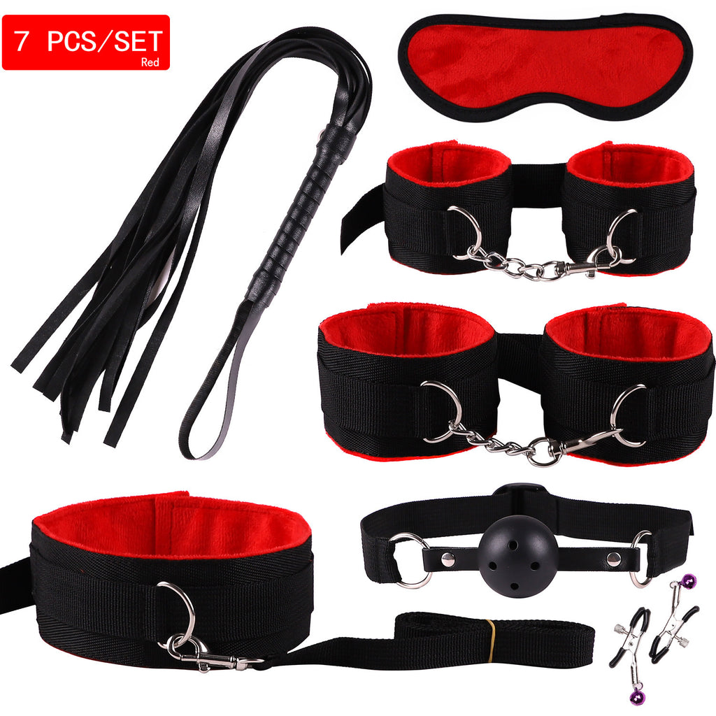 7/11Pcs Set Plush Bondage Set