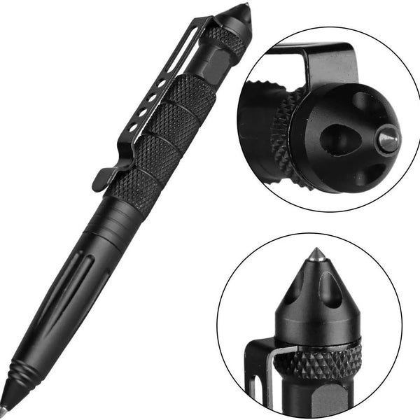 Defence Tactical Pen High Tungsten Anti skid Portable Self Defense Pen steel Glass Breaker Survival Kit