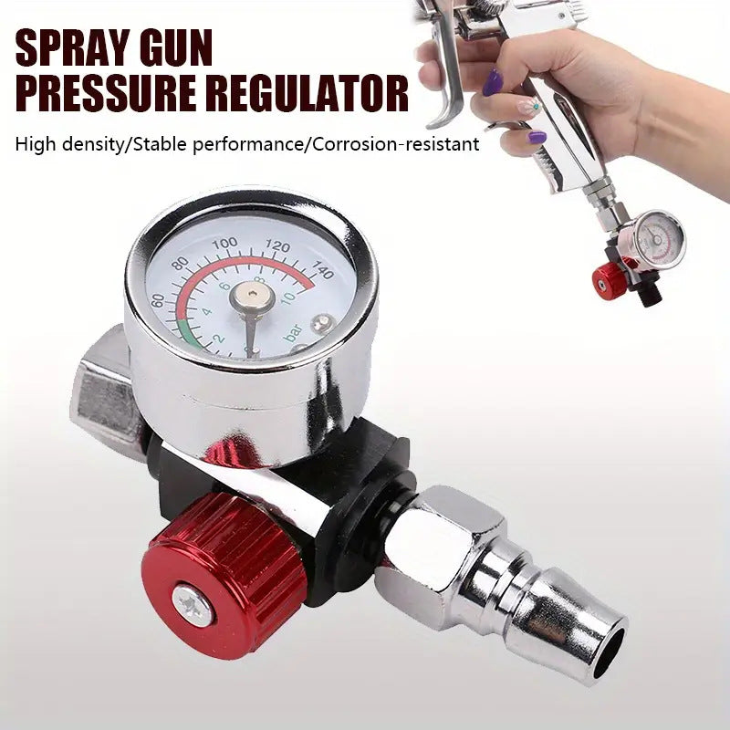 Pressure Gauge Pneumatic Pressure Regulating Valve - Spray Gun Air Pressure Controller - Tool Accessories