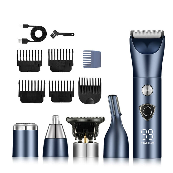 5-in-1 Cordless Electric Professional Razor Groin Trimmer Hair Trimmer Eyebrow Trimmer Nose Hair Trimmer