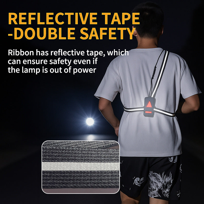 Adjustable Chest-Mounted Running Light - Ultra-Bright 100W LED Front L ...