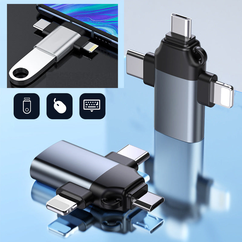 3 in 1 Phone USB Flash Drive OTG Adapter 3-interface iPhone Lighting Type C Micro USB