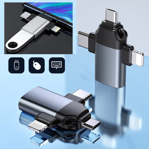3 in 1 Phone USB Flash Drive OTG Adapter 3-interface iPhone Lighting Type C Micro USB