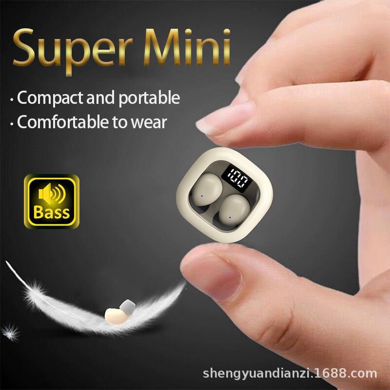 Mini Invisible Sleep Headphones TWS Wireless Earbuds HIFI Stereo Noise Reduction Heasets with Microphones Bluetooth 5.3 Earphones