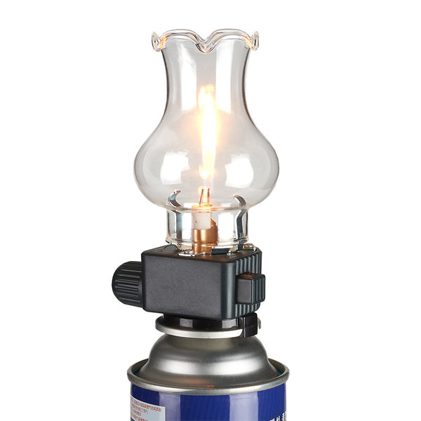 606 Cassette Stove Gas Canister Lamp, Camping Gas Canister Retro Lighting Lamp for Courtyards, Tents, and Outdoor Use