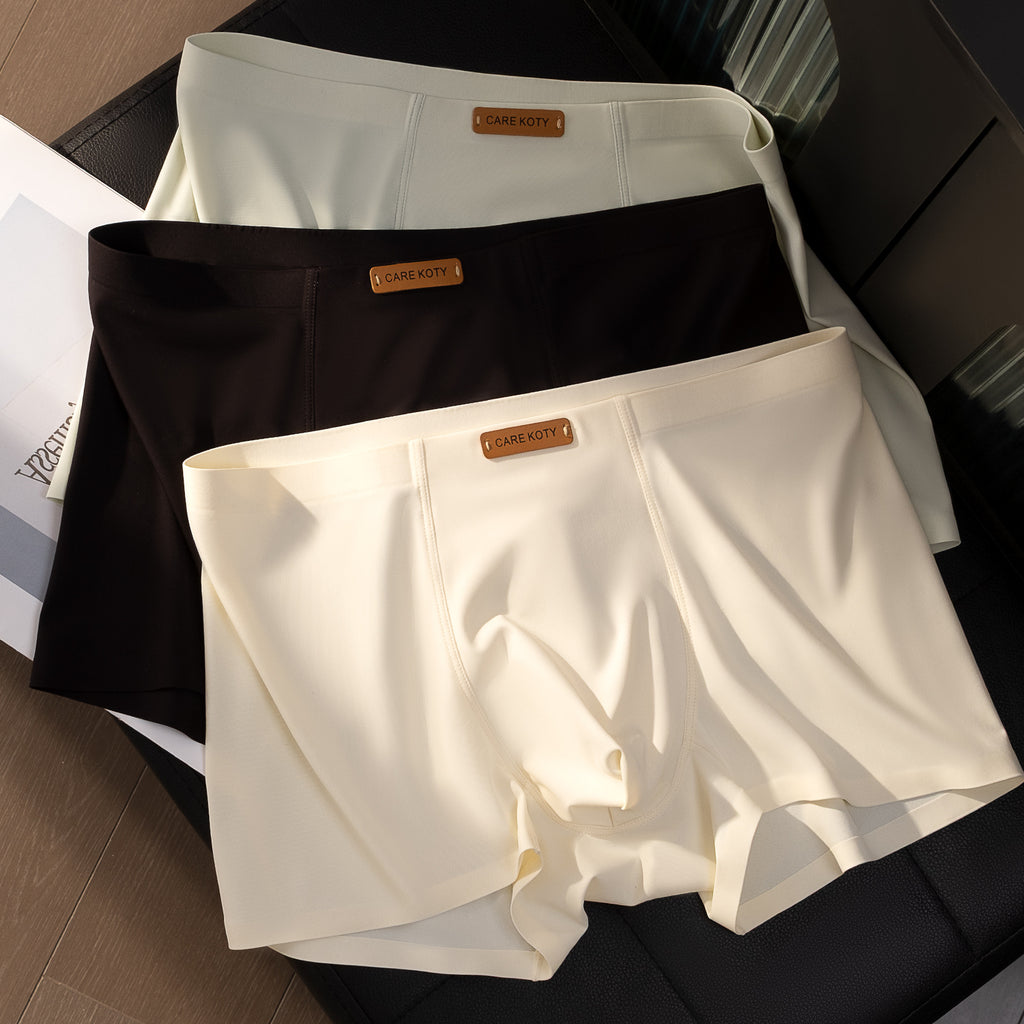 Seamless, Lightweight, Luxury Ice-Silk Men's Boxer Briefs