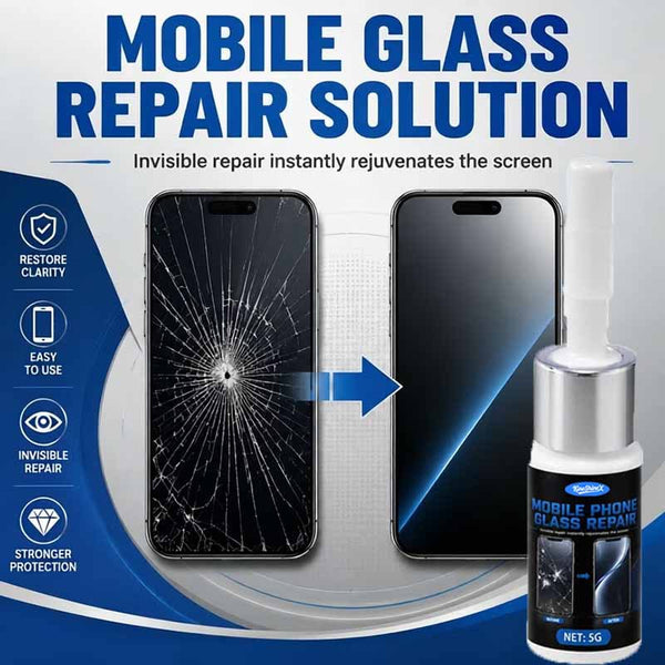 3Pcs Cell Phone Screen Crack Repair Solution | Glue for Seamless Repair of Cracks, Scratches, and Shattered Outer Screen Glass | Nano UV Curing | 25g/bottle | Compatible with iPhone, Samsung, Huawei, and Xiaomi