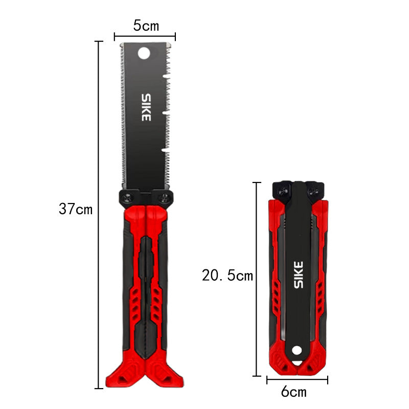 37cm Woodworking Saw Hand Tool Pocket Folding Saw SK5 Wood Saw,13/14TPI Double Edges Pull Saw Portable Camping Saw Flush Cut Saw