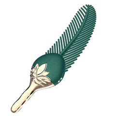 Female Peacock Feather Rhythm Wand - An immersive pleasure massager featuring feather-soft tactility and multi-frequency deep vibrations